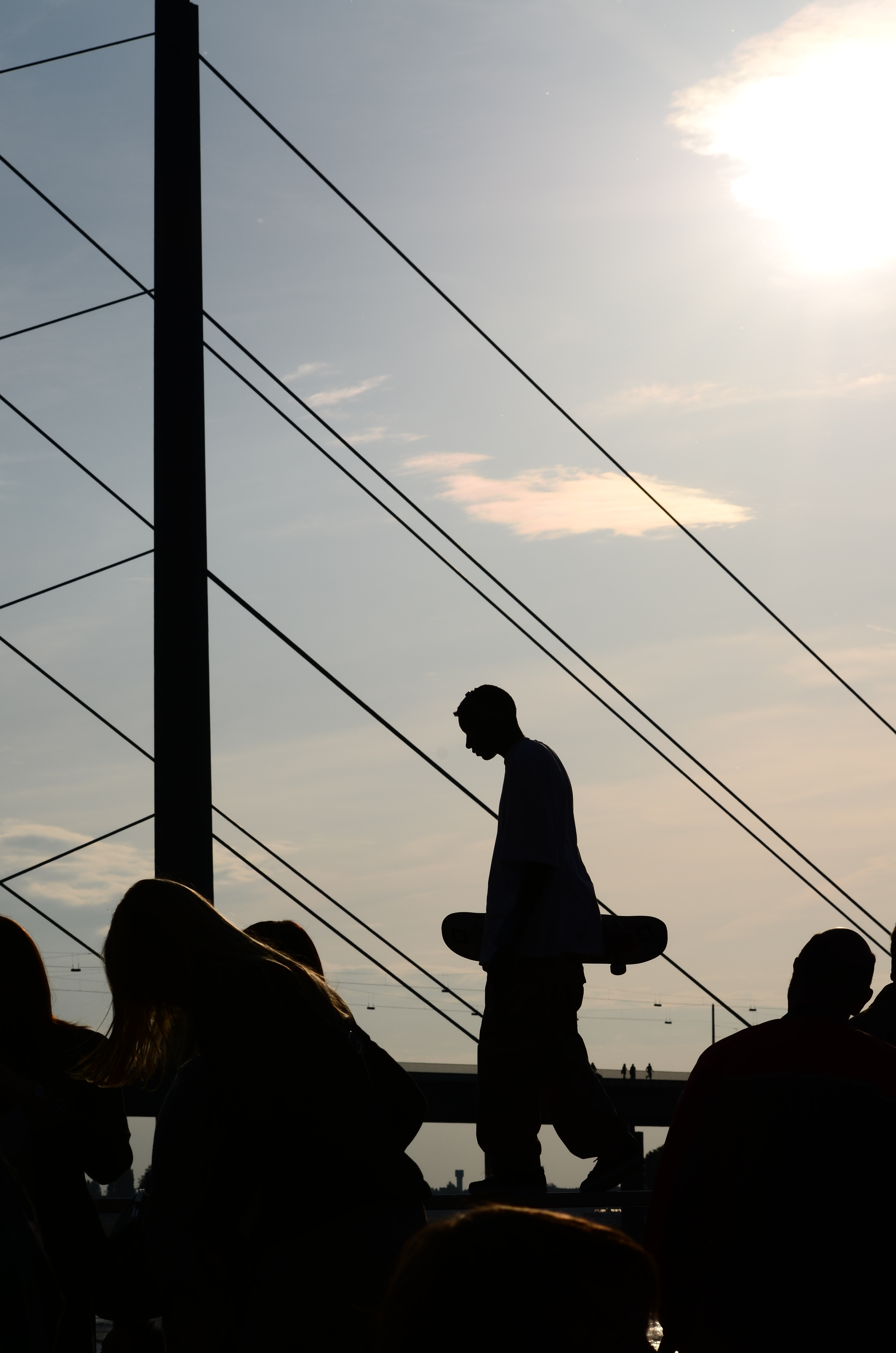 Skater am Rhein